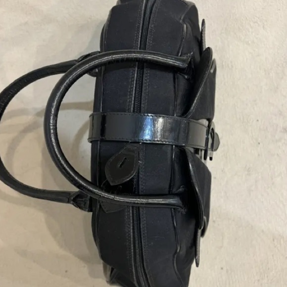 Black Patent Leather Dior Saddle Bowler Bag - Picture 9 of 12